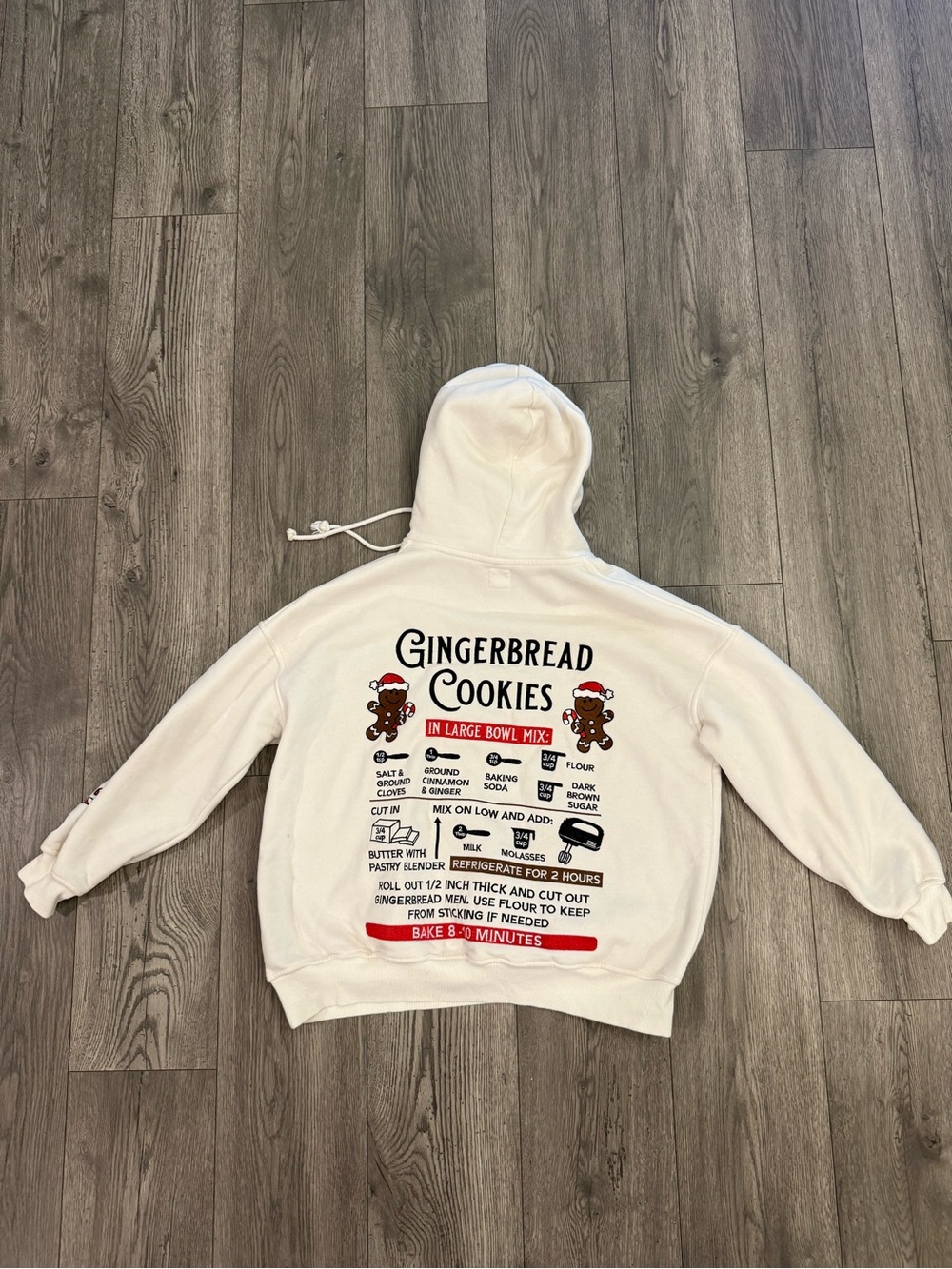 Sunkissed Coconut Ivory Ginger Bread Recipe Christmas Size: Small Hoodie